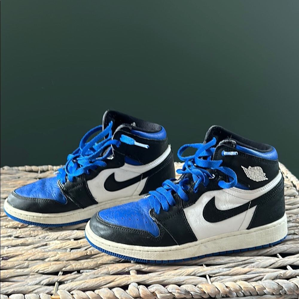 Nike Air Jordan High-Top Sneakers - Black and Blue